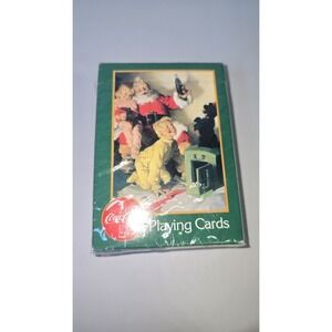 Vintage New Sealed Coca-Cola Christmas Deck of Cards 1996 Collectible